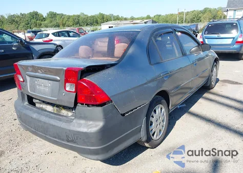 2004 Honda Civic Lx from USA, damaged, VIN 1HGES16524L022287